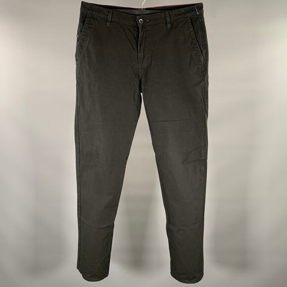 RALEIGH Size 36 Black Slim Straight Jeans